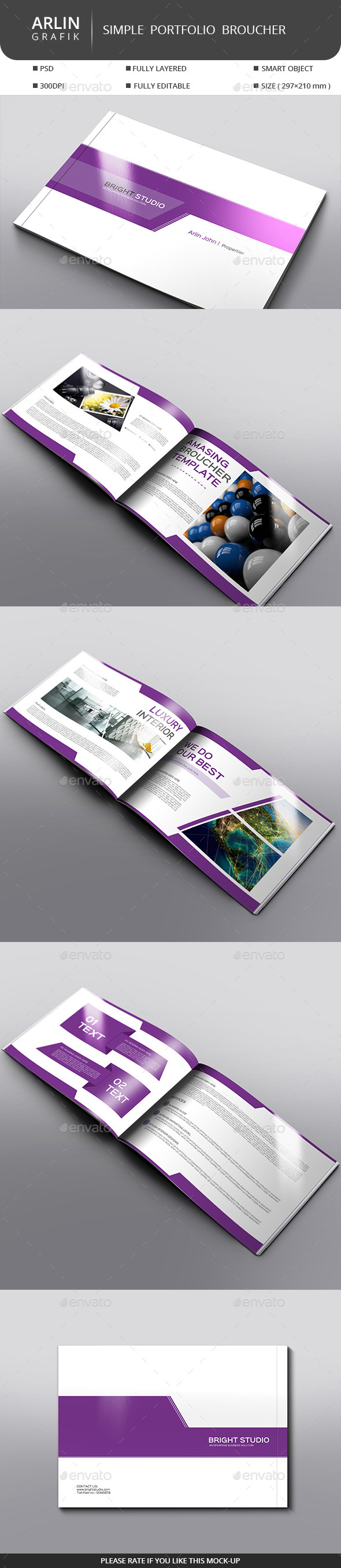 Simple Portfolio V 01 - Portfolio Brochures