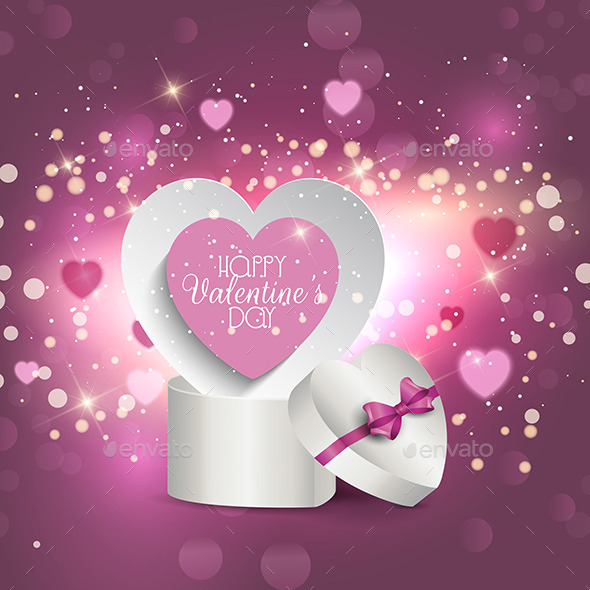 Valentine's Gift Box Background - Valentines Seasons/Holidays