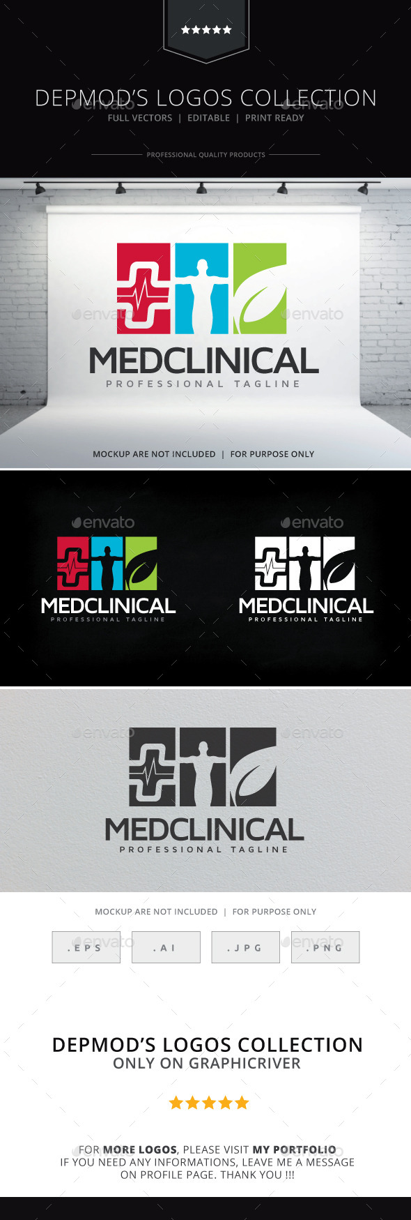 Med Clinical Logo - Humans Logo Templates