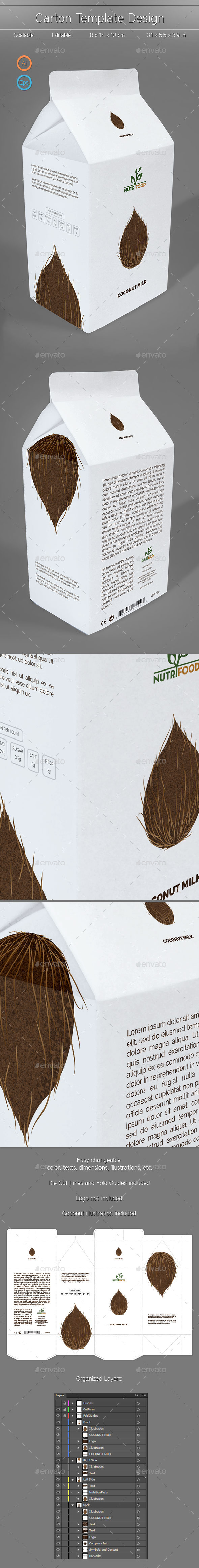 Carton Template - Packaging Print Templates