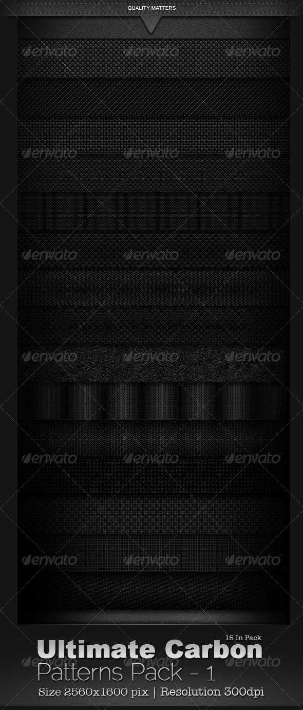 Ultimate Carbon Patterns Pack 1 - Patterns Backgrounds