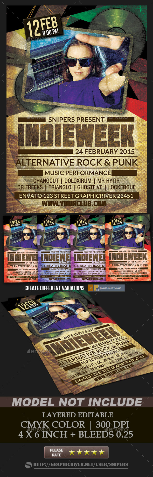 Indie Week Flyer - Events Flyers
