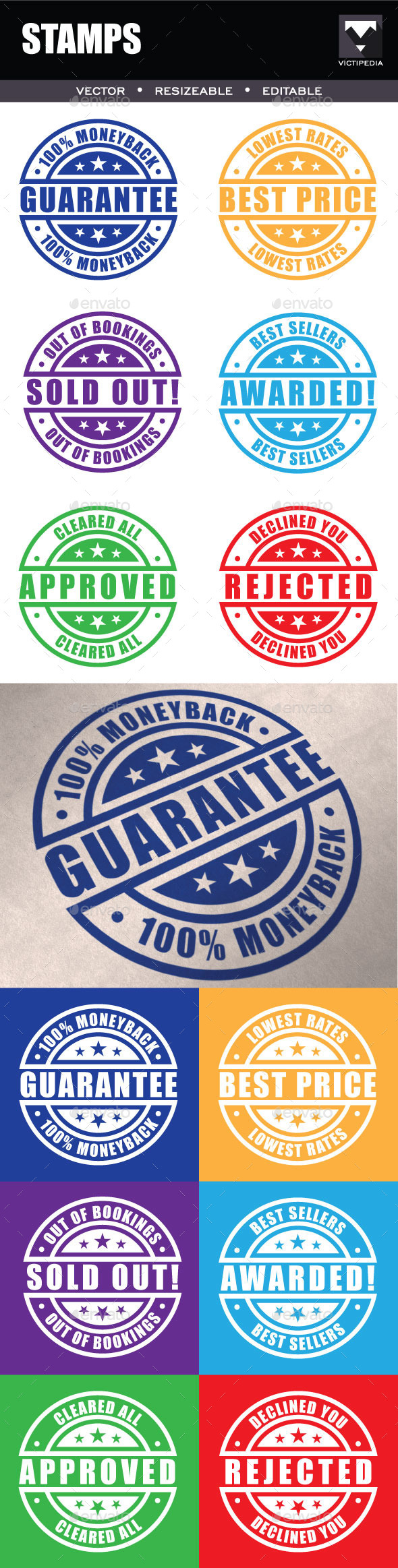 6 Different Stamps - Miscellaneous Conceptual