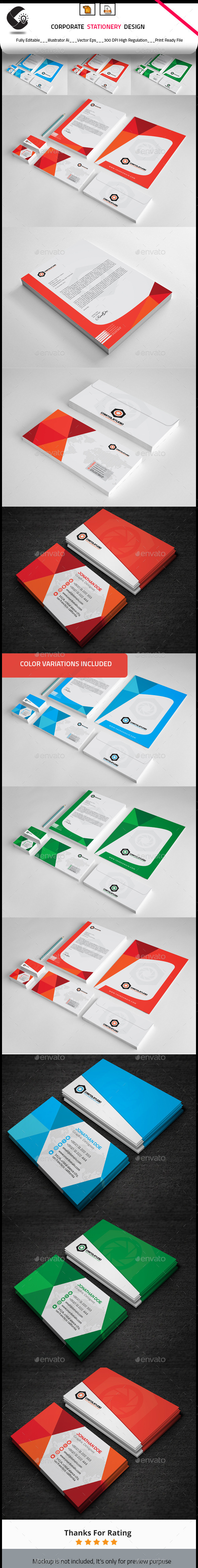 Corporate Stationery Design - Stationery Print Templates