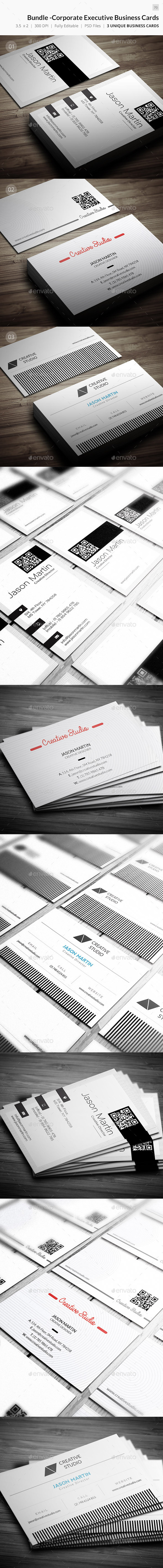 Bundle - Corporate Executive Business Cards - 70 - Corporate Business Cards