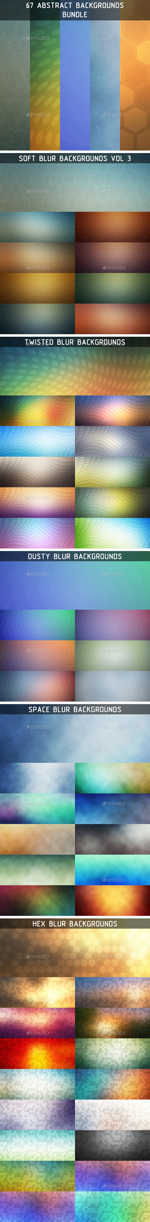 67 Abstract Backgrounds Bundle - Backgrounds Graphics