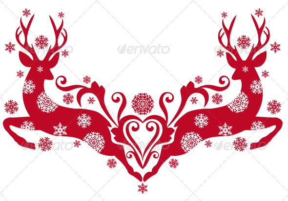 Christmas Deer - Christmas Seasons/Holidays