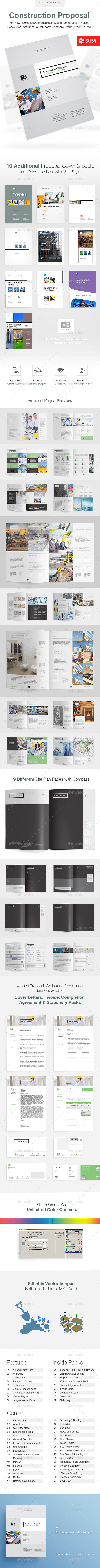 Clean Construction Proposal - Proposals & Invoices Stationery