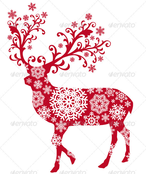 Christmas deer - Christmas Seasons/Holidays