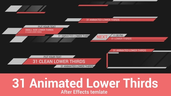 31 Animated Lower - VideoHive 10272310