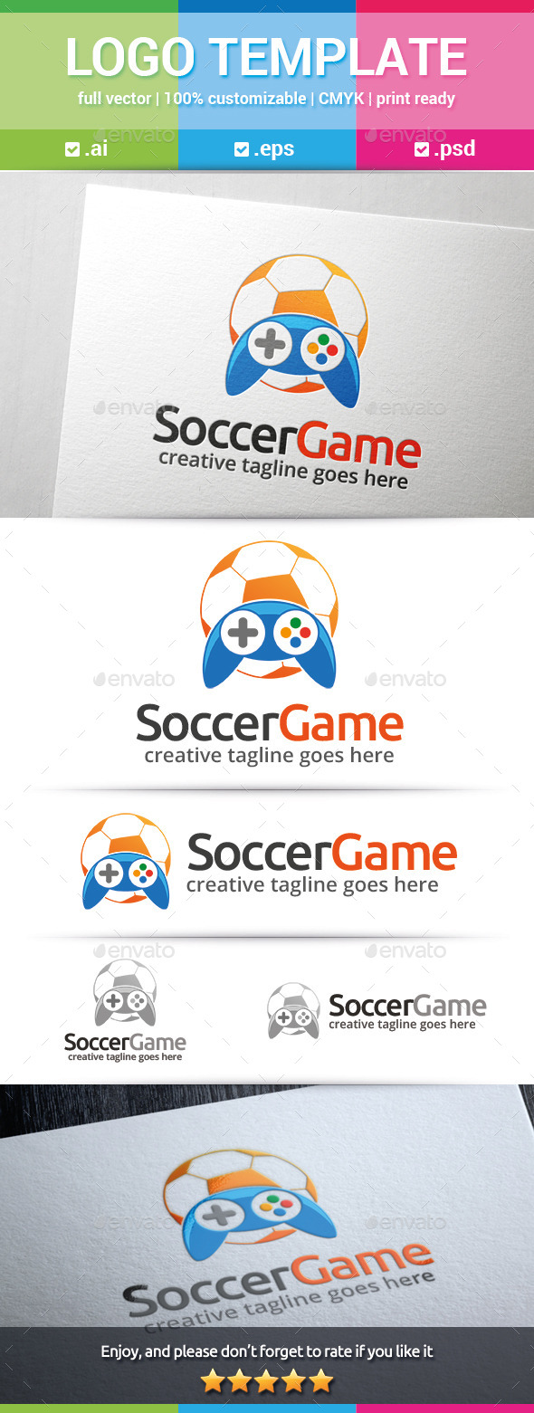 Soccer Game Logo - Objects Logo Templates