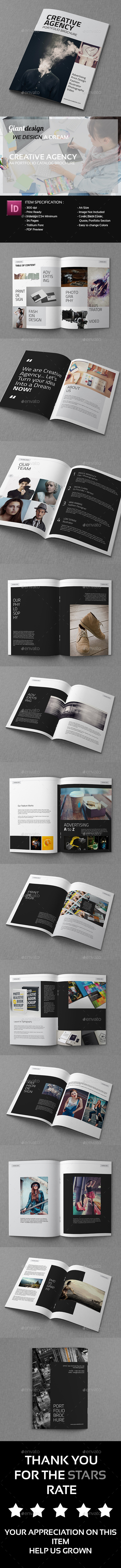 Creative Agency - A4 Portfolio Catalog Brochure - Portfolio Brochures