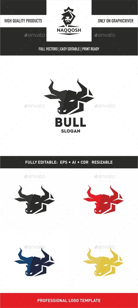 Bull Logo - Animals Logo Templates