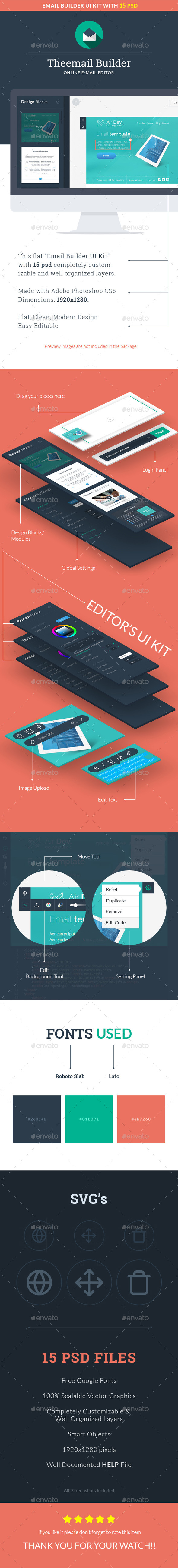 Theemail Builder : Build Email Templates & HTML Pages - User Interfaces Web Elements