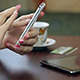 Woman Using Touch Screen Smartphone - VideoHive Item for Sale