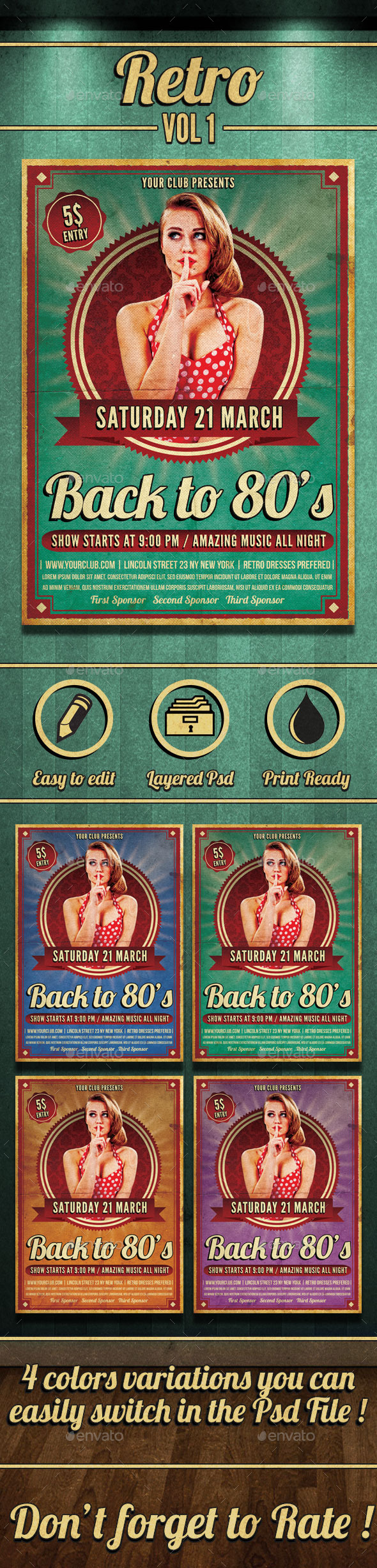 Retro Flyer - Events Flyers