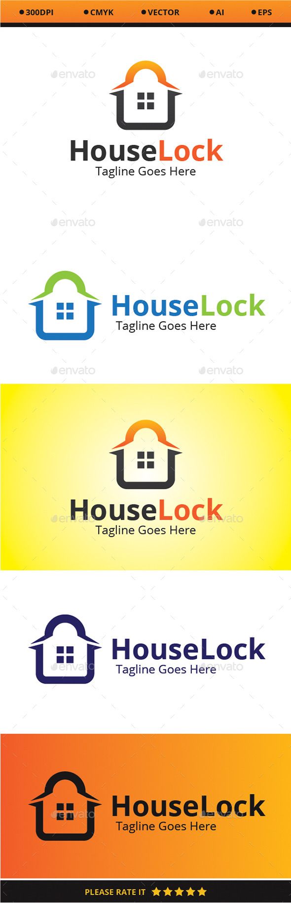 House Lock - Logo Templates
