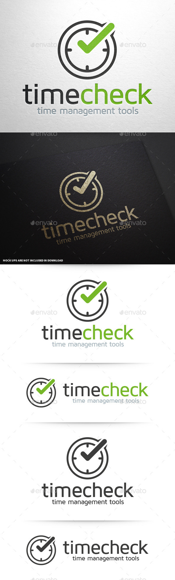 Time Check Logo Template - Symbols Logo Templates