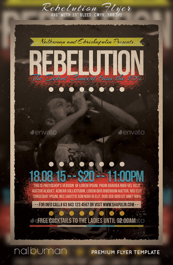 Rebelution Flyer - Concerts Events
