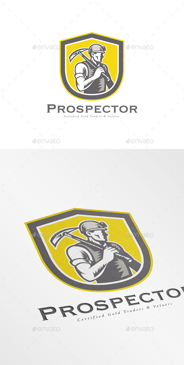 Prospector Gold Traders Logo - Humans Logo Templates