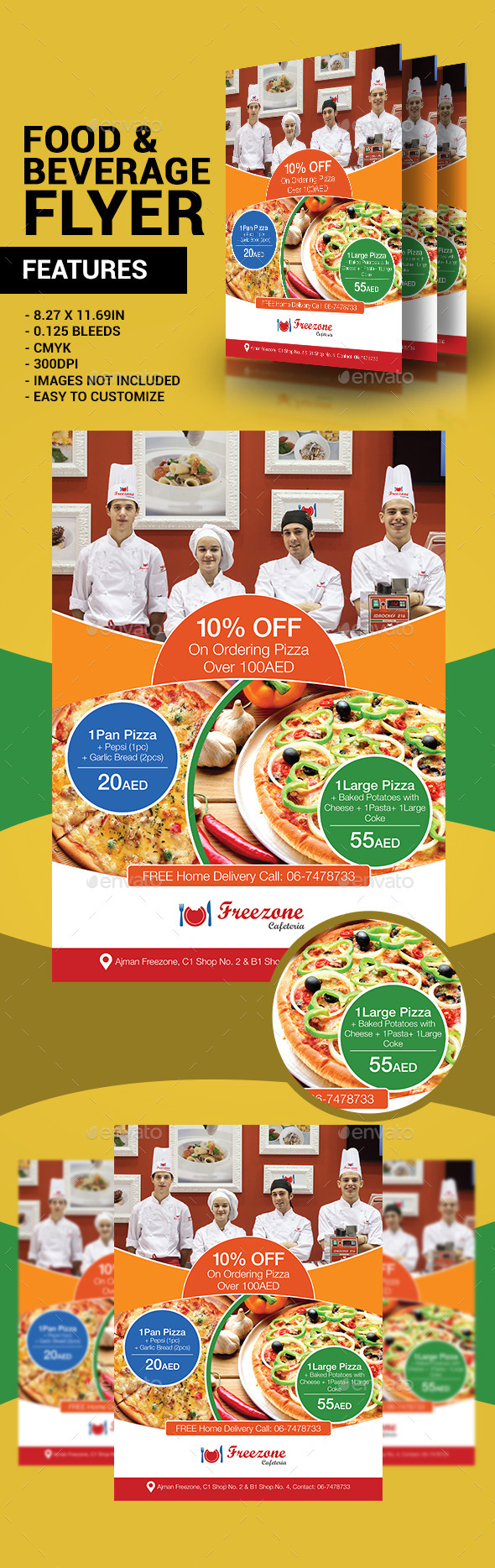 Food & Beverage Flyer - Restaurant Flyers