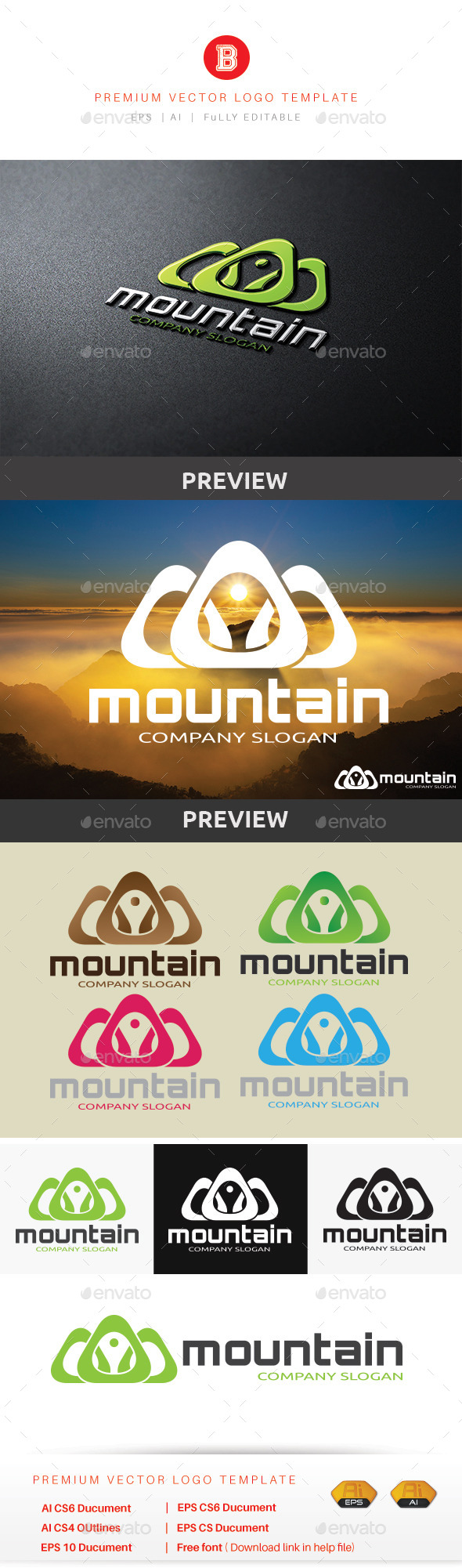 Mountain V.6 - Nature Logo Templates