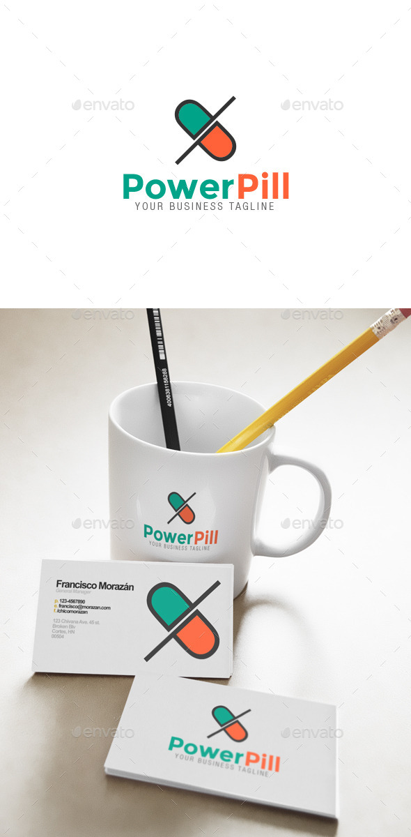 Power Pill Logo - Logo Templates
