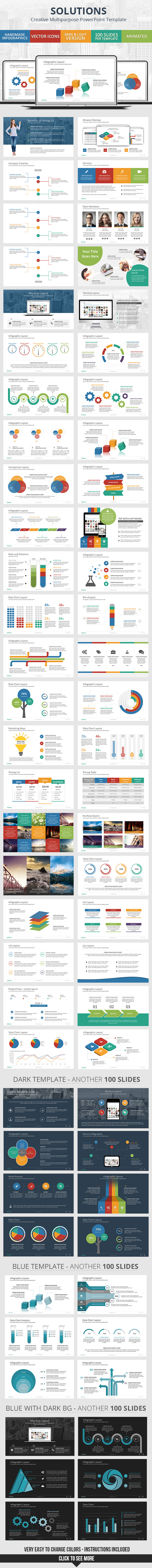 Solutions - PowerPoint Presentation Template - Business PowerPoint Templates