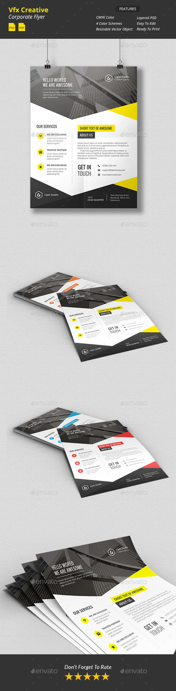Vfx - Creative Corporate Flyer v1 - Corporate Flyers