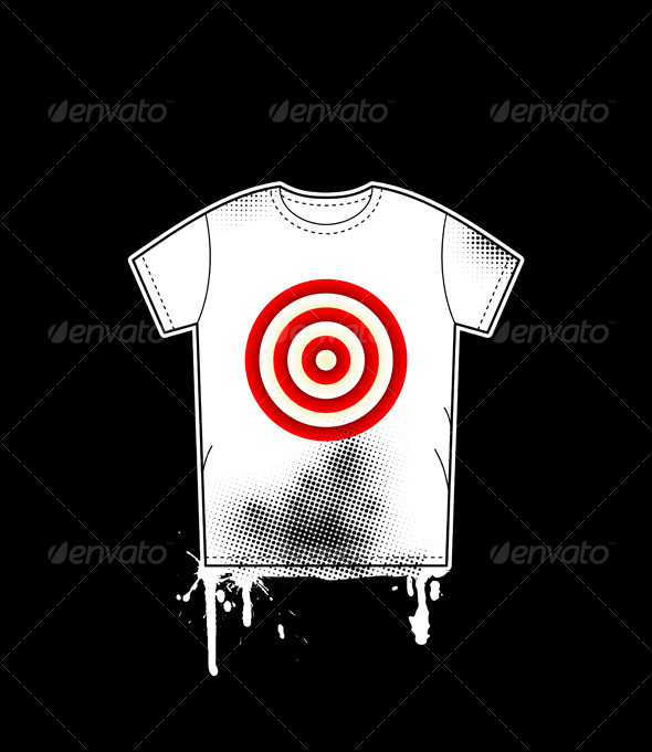 Shirt template with target - Concepts Business