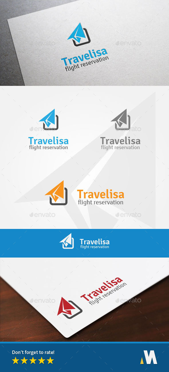 Air Travel - Flight Reservation Logo - Symbols Logo Templates