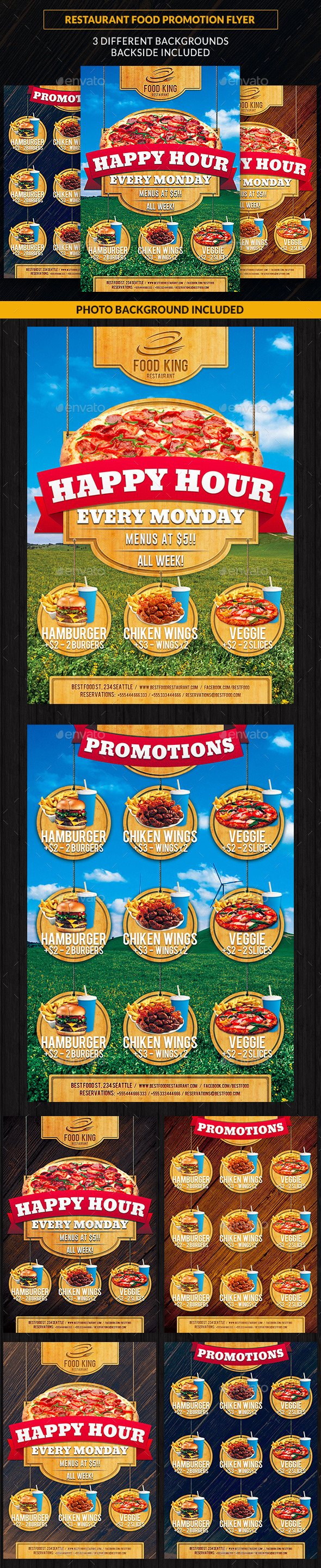 Restaurant Food Promotion Flyer - Restaurant Flyers
