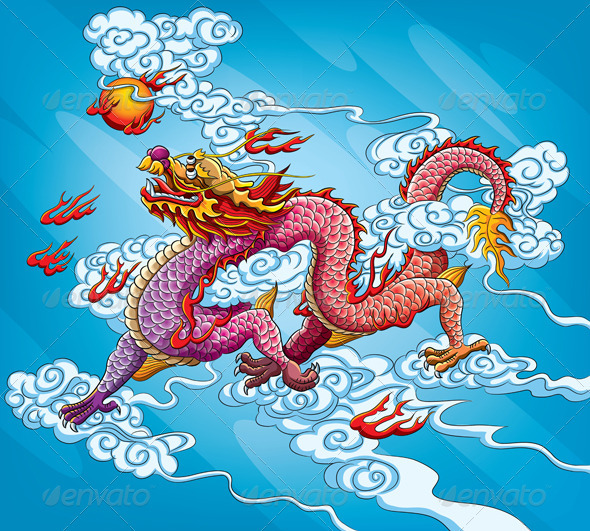Chinese Dragon Painting - New Year Seasons/Holidays