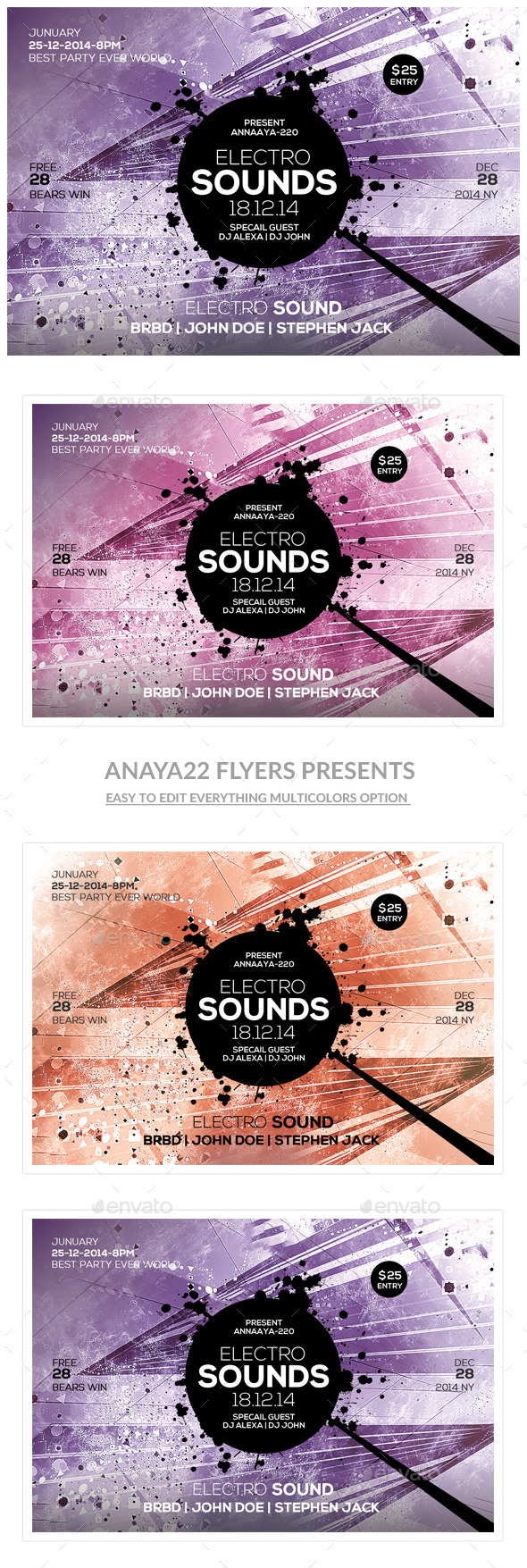 Futuristic Flyer Templates - Clubs & Parties Events