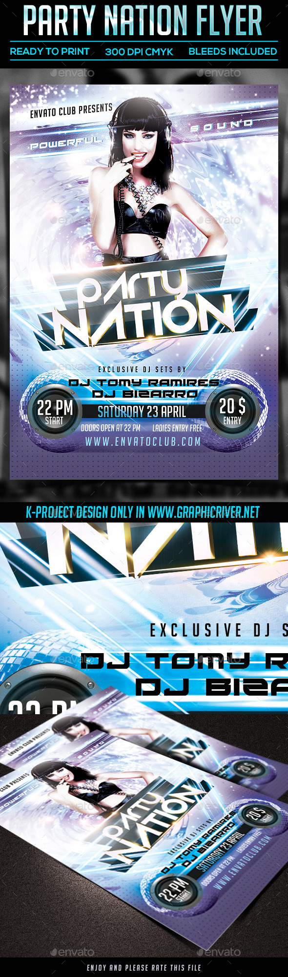 Party Nation Flyer - Clubs & Parties Events
