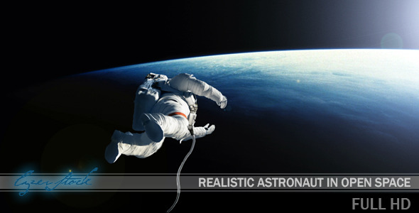Astronaut Spacewalk Mission in Open Space