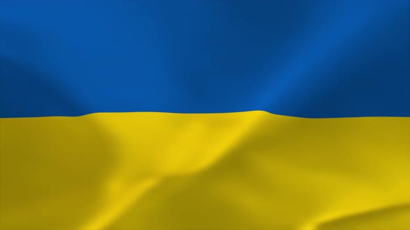 Ukraine Waving Flag Animation 4K Moving Wallpaper Background alt