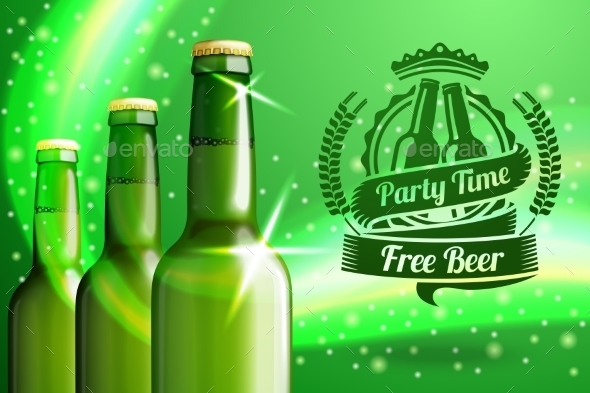 Banner for Beer Advertisement - Man-made Objects Objects