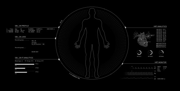 Human Medical HUD Animation