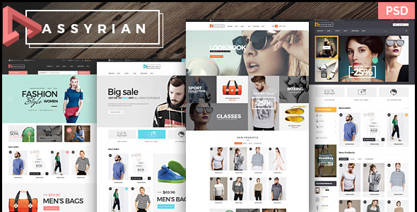 Assyrian - Ecommerce PSD Template - Fashion Retail