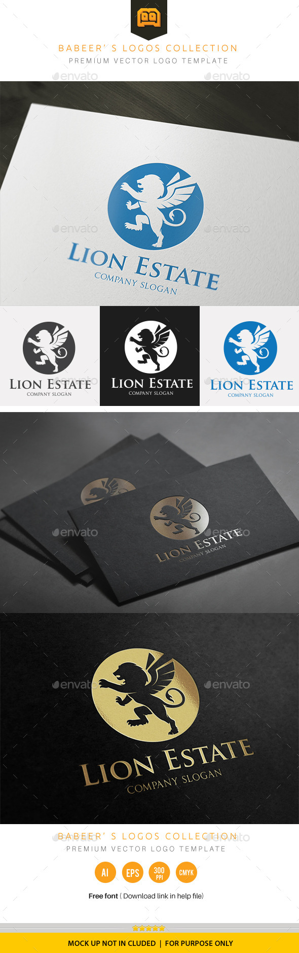 Lion Estate - Crests Logo Templates