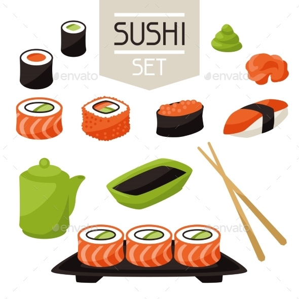 Sushi - Food Objects