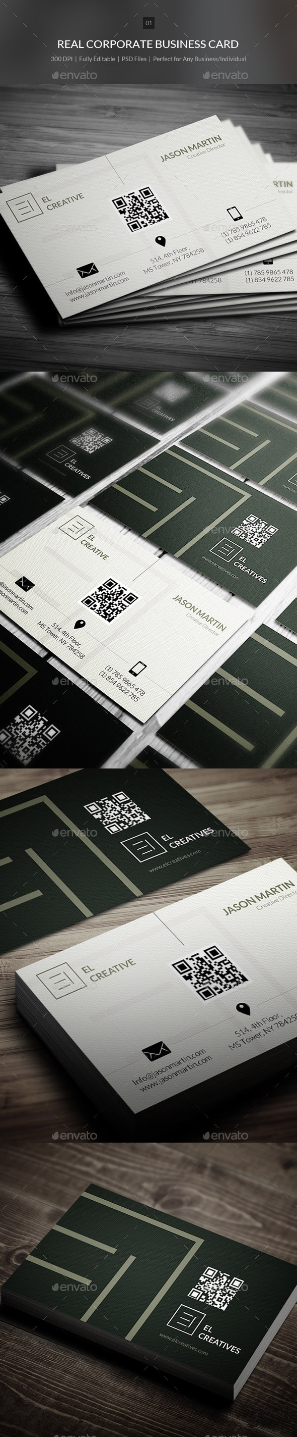 Real Corporate Business Card - 01 - Corporate Business Cards