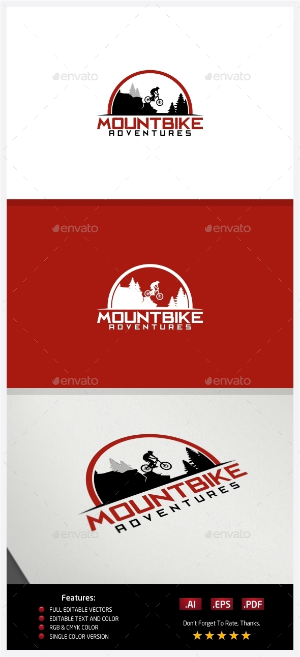 MountBike Adventures Logo - Nature Logo Templates