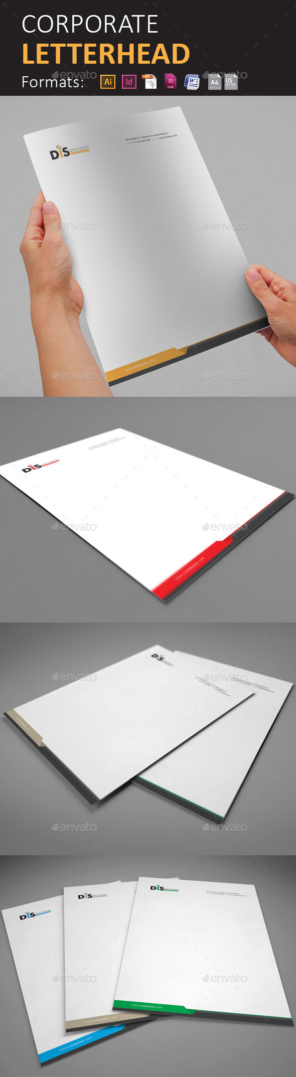 Letterhead - Stationery Print Templates