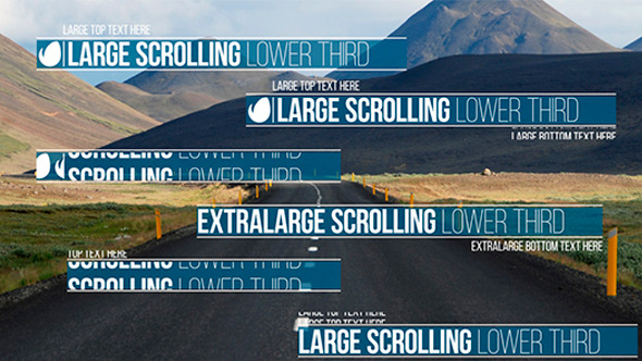 Scrolling Lower Third - VideoHive 10303024