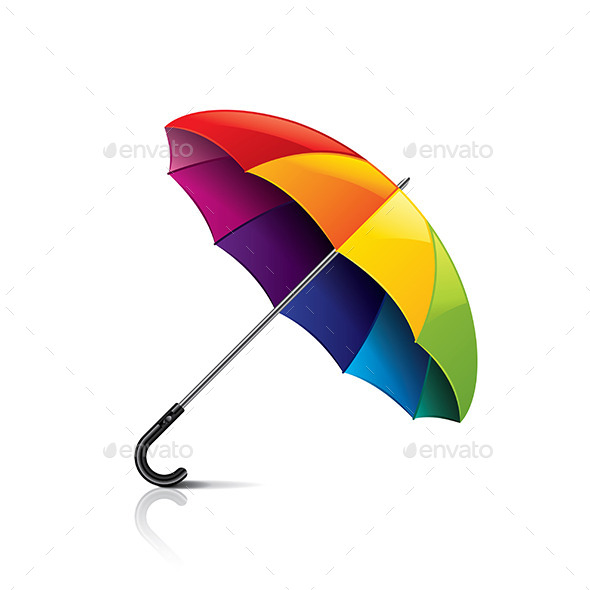 Colorful Umbrella - Man-made Objects Objects