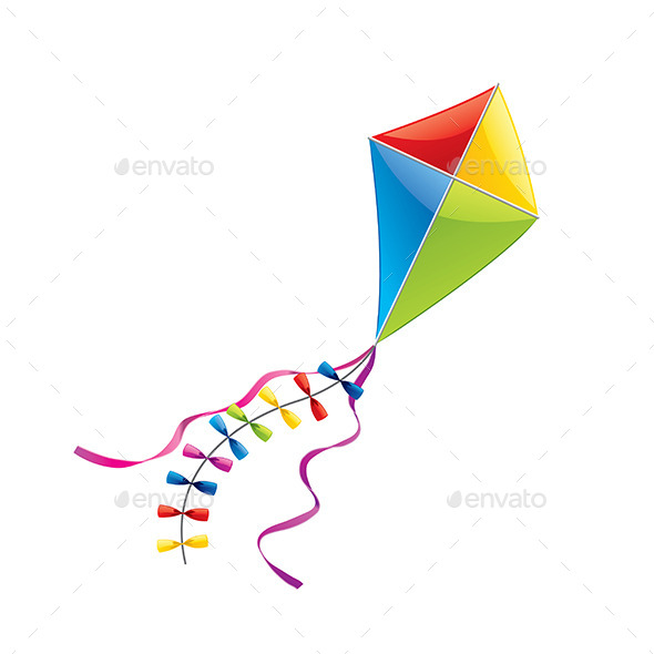 Flying Kite - Miscellaneous Vectors