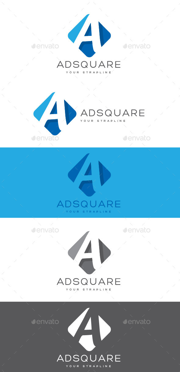 Adsquare Letter A Logo - Letters Logo Templates