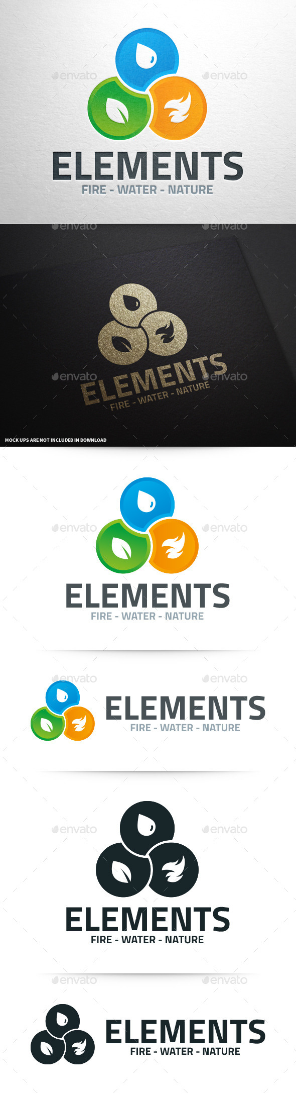 Elements Logo Template - Nature Logo Templates